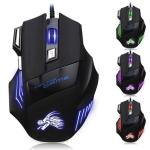 7-Button Wired Gaming Mouse with LED Lights