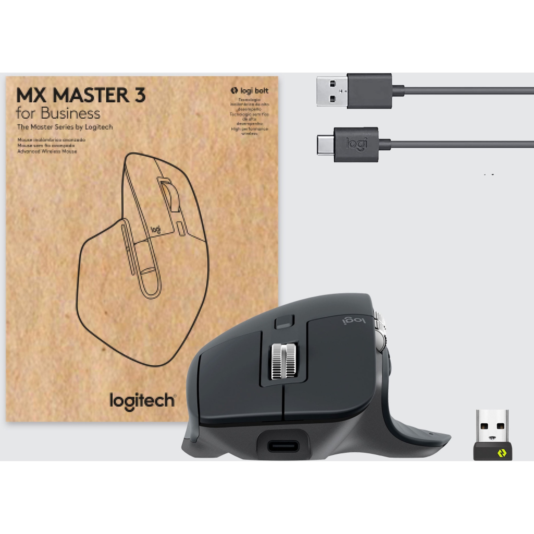 Logitech MX Master 3 Business Mouse - Graphite