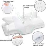 Elviros Contoured Memory Foam Neck Support Pillow