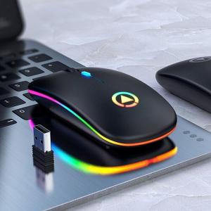 Rechargeable RGB Wireless Optical Mouse for PC