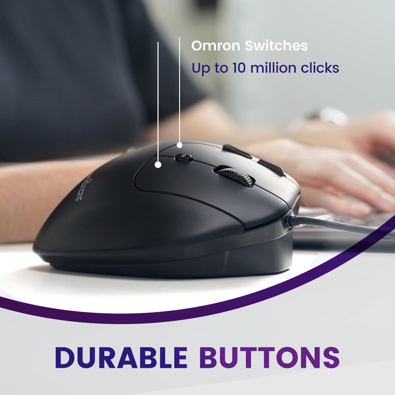 Perixx PERIMICE-520 Ergonomic Wired Trackball Mouse