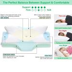 Elviros Contoured Memory Foam Neck Support Pillow