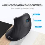 iClever Vertical Ergonomic Wireless Mouse with DPI Settings