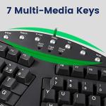 Perixx PERIBOARD 512 Ergonomic USB Keyboard