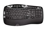 Logitech K350 Ergonomic Wireless Keyboard - Black