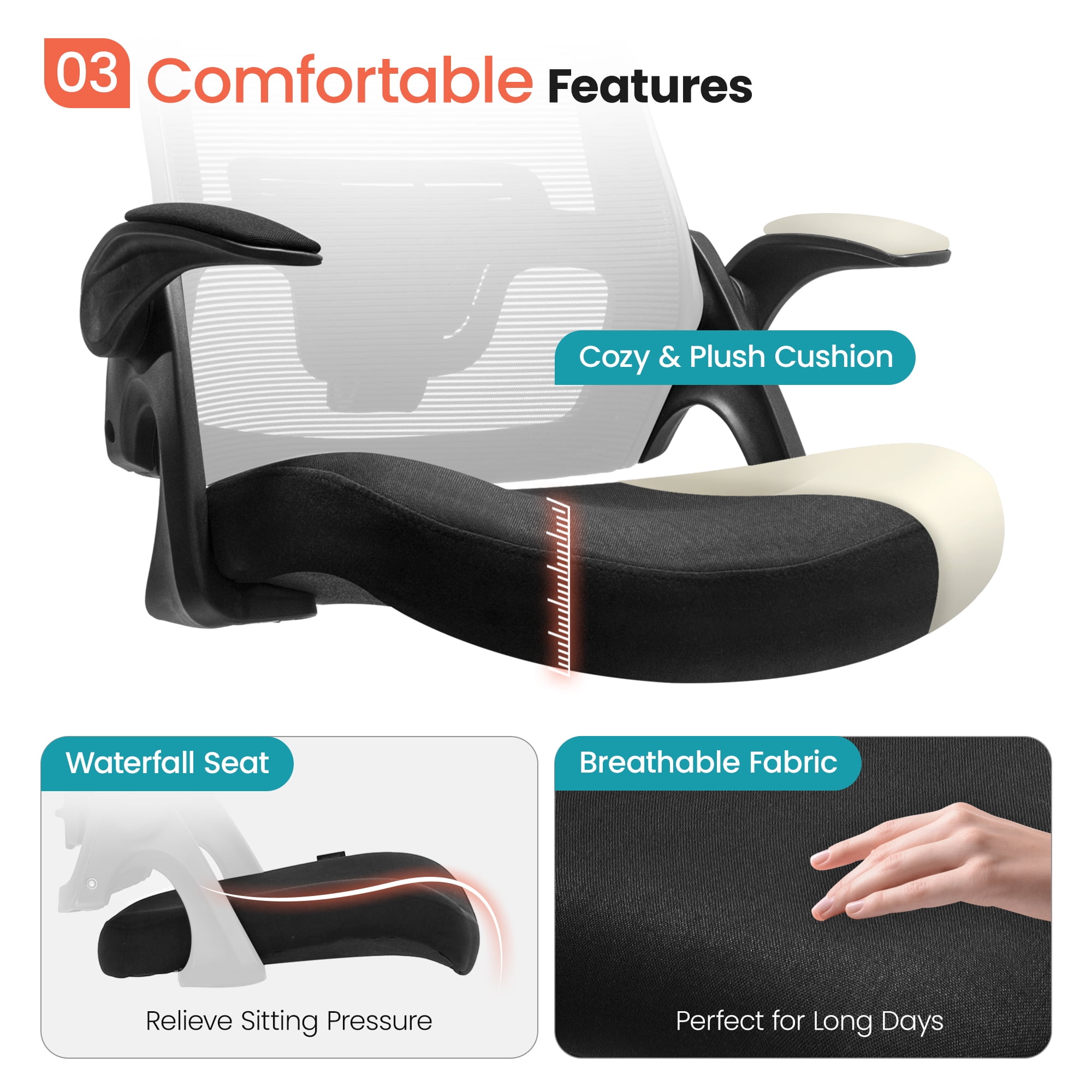 High Back Ergonomic Office Chair with Lumbar Support