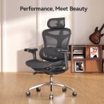 SIHOO Mid-Back Ergonomic Office Chair - Gray