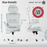 Ergonomic Office Chair with Adjustable Headrest