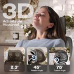 ELABEST X100 Ergonomic Office Chair with Footrest, Big and Tall Home Desk Chair with 5D Flip-Up Arms, Adjustable 3D Lumbar Support,High Back Rolling Computer Chair, Swivel Mesh Chairs (Midnight Mist)