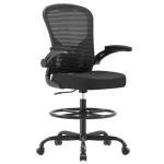 Ergonomic Drafting Chair with Lumbar Support and Armrests