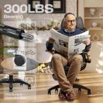 ELABEST X100 Ergonomic Office Chair with Footrest, Big and Tall Home Desk Chair with 5D Flip-Up Arms, Adjustable 3D Lumbar Support,High Back Rolling Computer Chair, Swivel Mesh Chairs (Midnight Mist)