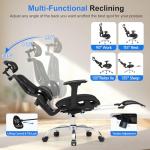 Comfortable Ergonomic Office Chair with Adjustable Lumbar Support