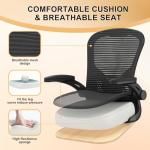 Office Chair, Ergonomic Desk Chairs 330LBS Capacity High Back Mesh Computer Chair with Flip-up Armrests, Comfy Work Chair with Adjustable Lumbar Support, Rolling Chair