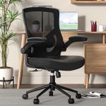 CYKOV Office Chair, High Back Desk Chair Adjustable Height and Ergonomic Design Home Office Computer Chair Executive Lumbar Support Padded Flip-up Armrest Swivel Task Chair