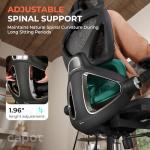 CAPOT Ergonomic Mesh Office Chair, Adjustable Lumbar High Back Desk Chair 400lbs, 4D Flip-up Arms, 3 Tilt Backrest, 3D Headrest, PU Wheels, Swivel Rolling Computer Chair for Long Desk Work - Black