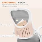 Ergonomic High-Back Mesh Office Chair with Wheels