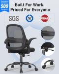 Ergonomic Mesh Office Chair with Flip-Up Arms