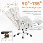 Ergonomic Executive Desk Chair with Footrest and Lumbar Support