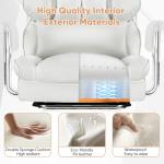 Ergonomic Executive Desk Chair with Footrest and Lumbar Support