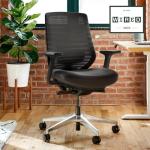 Ergonomic Office Chaise with Adjustable Lumbar Support