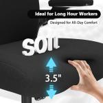 Ergonomic Office Chair with Lumbar Support and Cushion