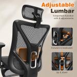 GABRYLLY Ergonomic Office Chair with Footrest