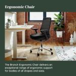 Ergonomic Office Chaise with Adjustable Lumbar Support