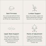 Ergonomic Office Chaise with Adjustable Lumbar Support