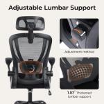 Ergonomic Office Chair with Adjustable Lumbar Support