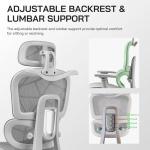 High Back Mesh Ergonomic Office Chair with Footrest