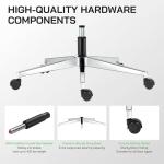 High Back Mesh Ergonomic Office Chair with Footrest