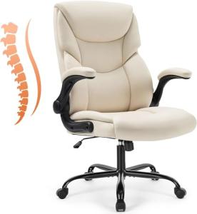 Sweetcrispy Ergonomic Office Chair with Flip Arms