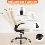 Sweetcrispy Ergonomic Office Chair with Flip Arms