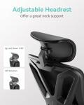 Hbada Ergonomic Office Chair with Lumbar Support and Footrest