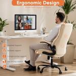 Sweetcrispy Ergonomic Office Chair with Flip Arms