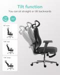 Hbada Ergonomic Office Chair with Lumbar Support and Footrest