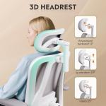 DEVAISE White Ergonomic Office Chair