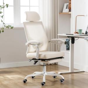 Ergonomic Mesh Office Chair with Footrest and Headrest