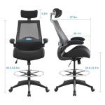 BOLISS High Back Office Drafting Chair with Support
