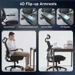 COLAMY Ergonomic Mesh Office Chair with Footrest