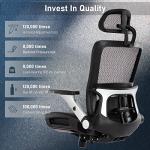 COLAMY Ergonomic Mesh Office Chair with Footrest