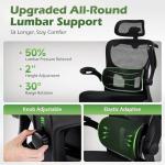 AreShark Office Chair Ergonomic Desk Chairs with Adjustable Lumbar Support& Headrest Hanger, High Back Breathable Mesh Chair with Wheels, Rolling Swivel Comfy Task Computer Chair for Home Work Gaming