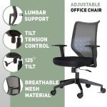 Ergonomic Office Chairs Home Task Desk Chair with Adjustable Arms Computer Chair
