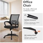 Home Office Chair Desk Computer Chair Adjustable Ergonomic with Lumbar Support