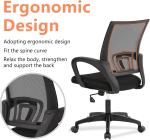 Home Office Chair Desk Computer Chair Adjustable Ergonomic with Lumbar Support