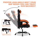 Ergonomic Gaming Chair with Massage and Footrest