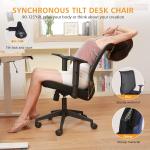 Ergonomic Office Chairs Home Task Desk Chair with Adjustable Arms Computer Chair