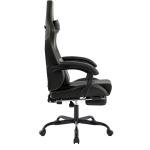 Ergonomic Gaming Chair with Footrest and Massage