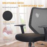 Ergonomic Office Chairs Home Task Desk Chair with Adjustable Arms Computer Chair