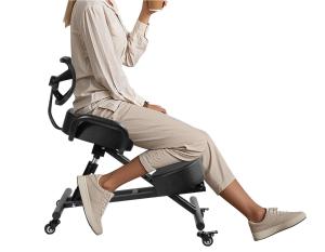 Adjustable Ergonomic Kneeling Chair with Back Support